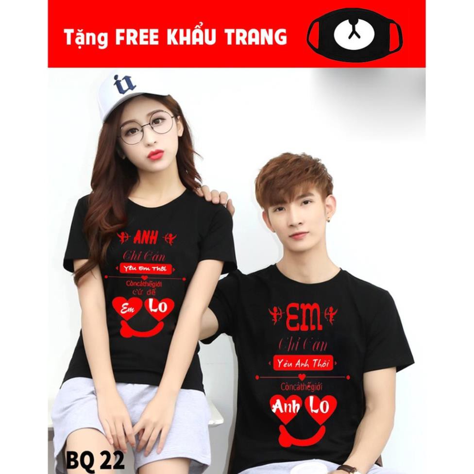 Mẫu áo đôi áo cặp hot nhất 2021 , đồ đôi nam nữ - giá 1 cái