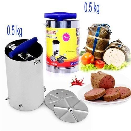 Khuôn làm giò chả inox cao cấp - nhiều loại 0.5 kg đến 1kg( Dragon ) Có video