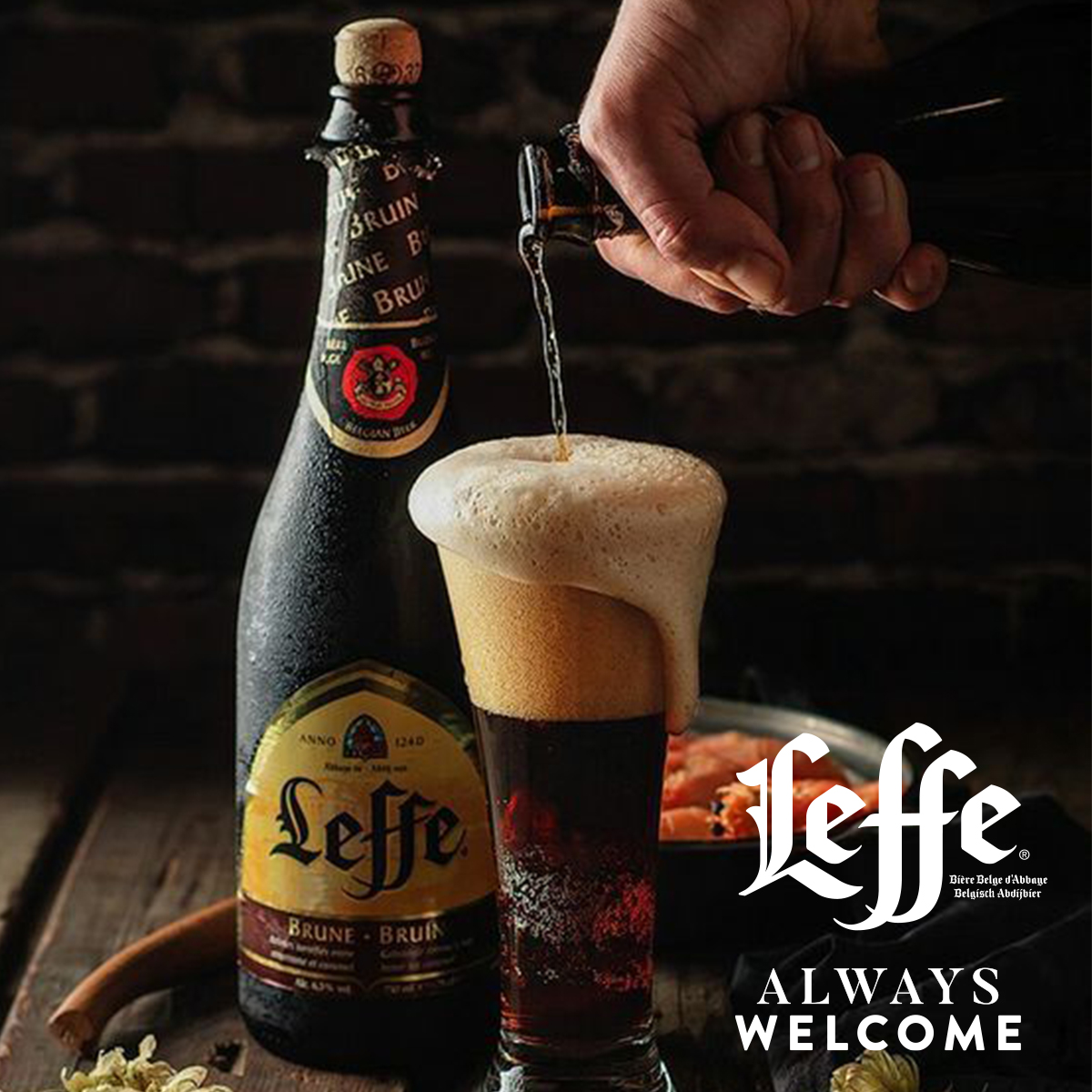 [7-9.7 VC ĐẾN 800K+FS] Thùng 24 Chai Bia Ale Leffe Brune (Leffe Nâu) (330ml/ chai)