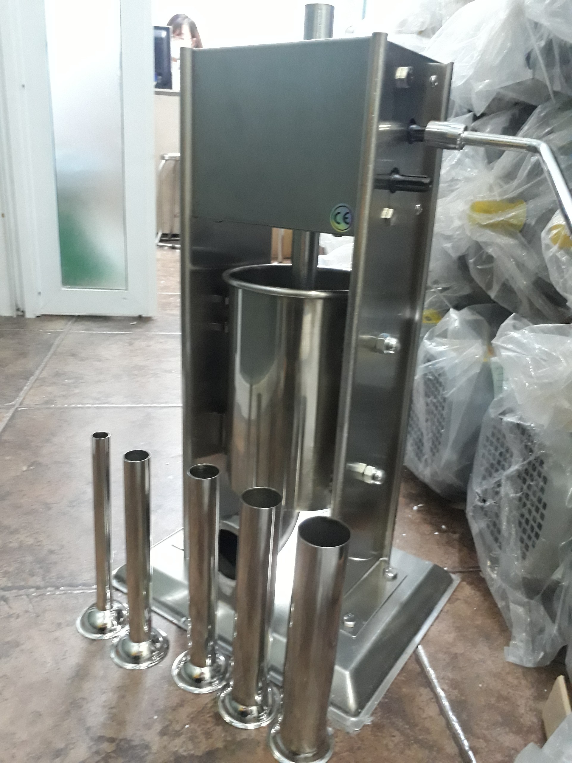 Máy quay xúc xích 3L, Máy đùn lạp sườn, lòng dồi, dồi sụn 3L