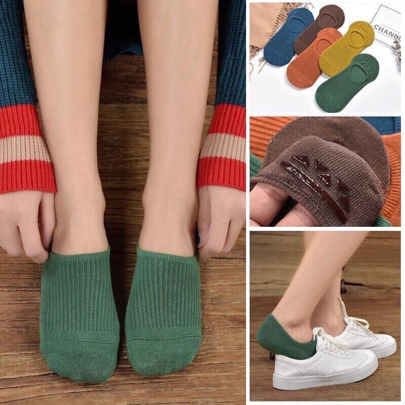 Set 5 đôi tất hài len gân ,Vớ len đi giày lười