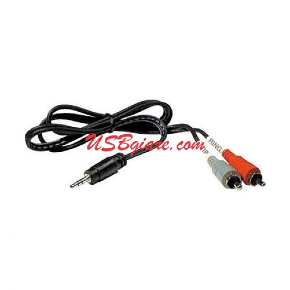 DÂY LOA JACK 3.5MM RA 2 ĐẦU RCA BÔNG SEN - 1.5M