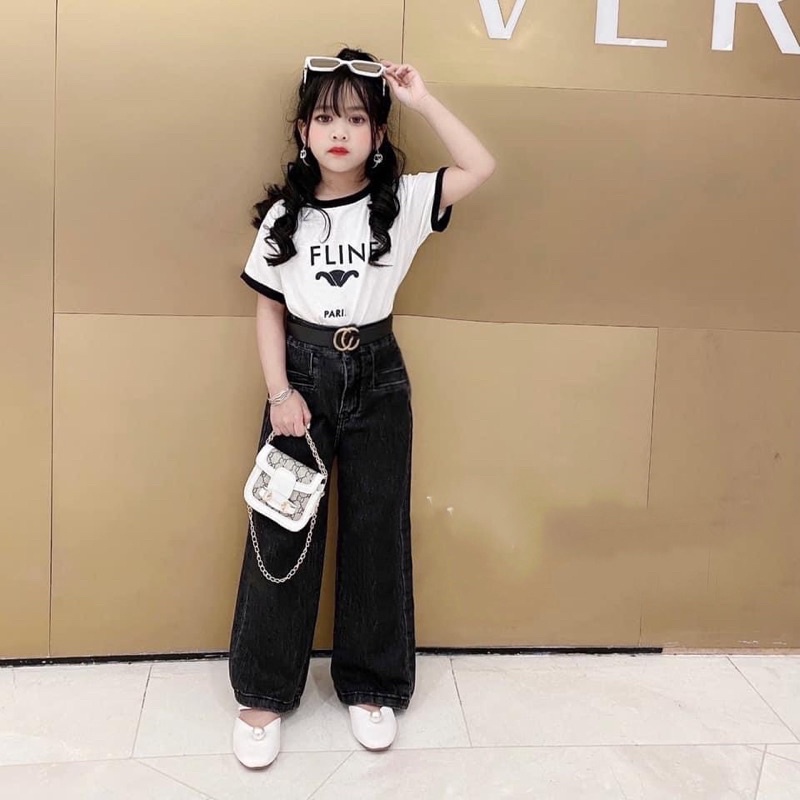 Set áo phông quần xuông bé gái (20_40kg)