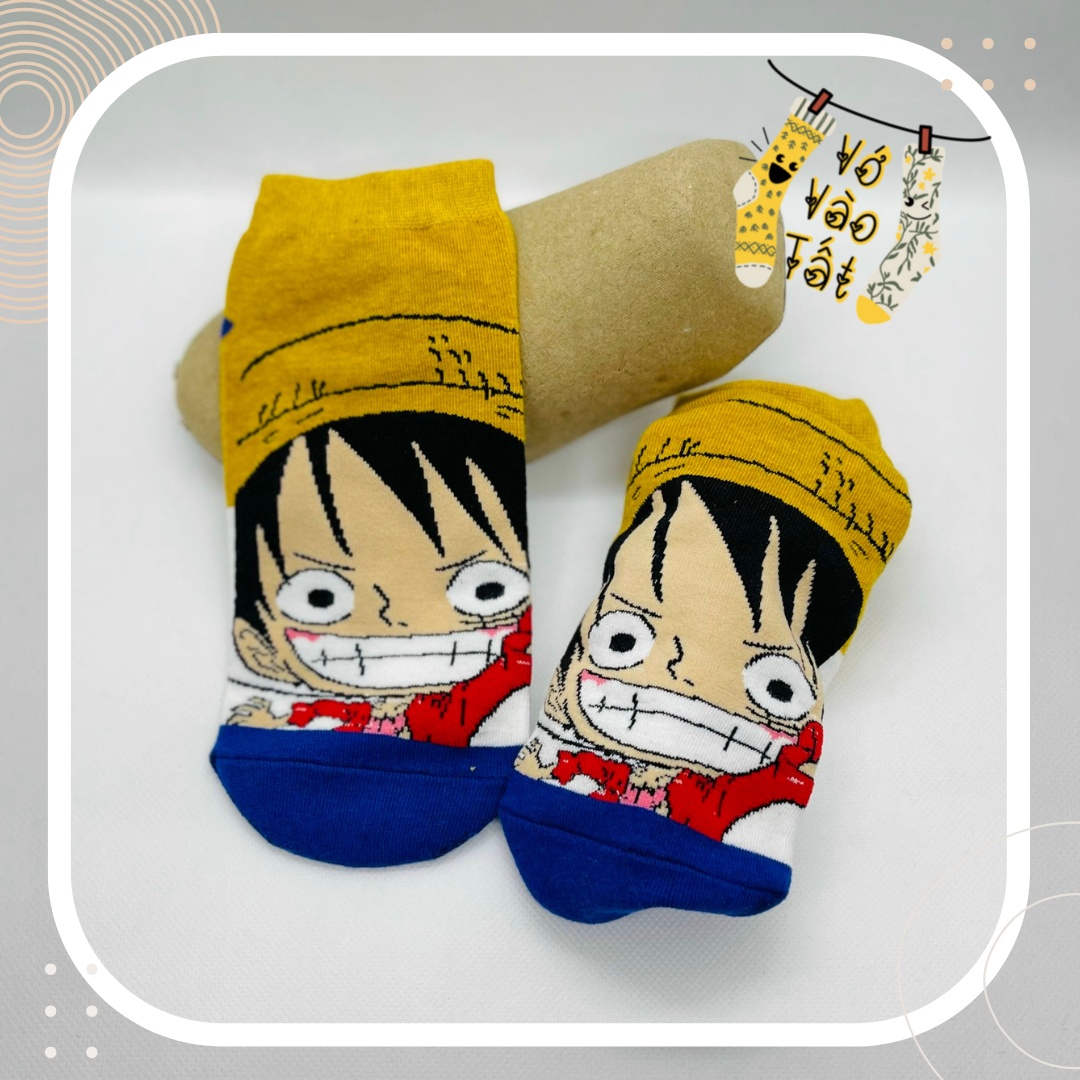 TẤT/ VỚ CỔ NGẮN CƯỚP BIỂN LUFFY ONE PIECE