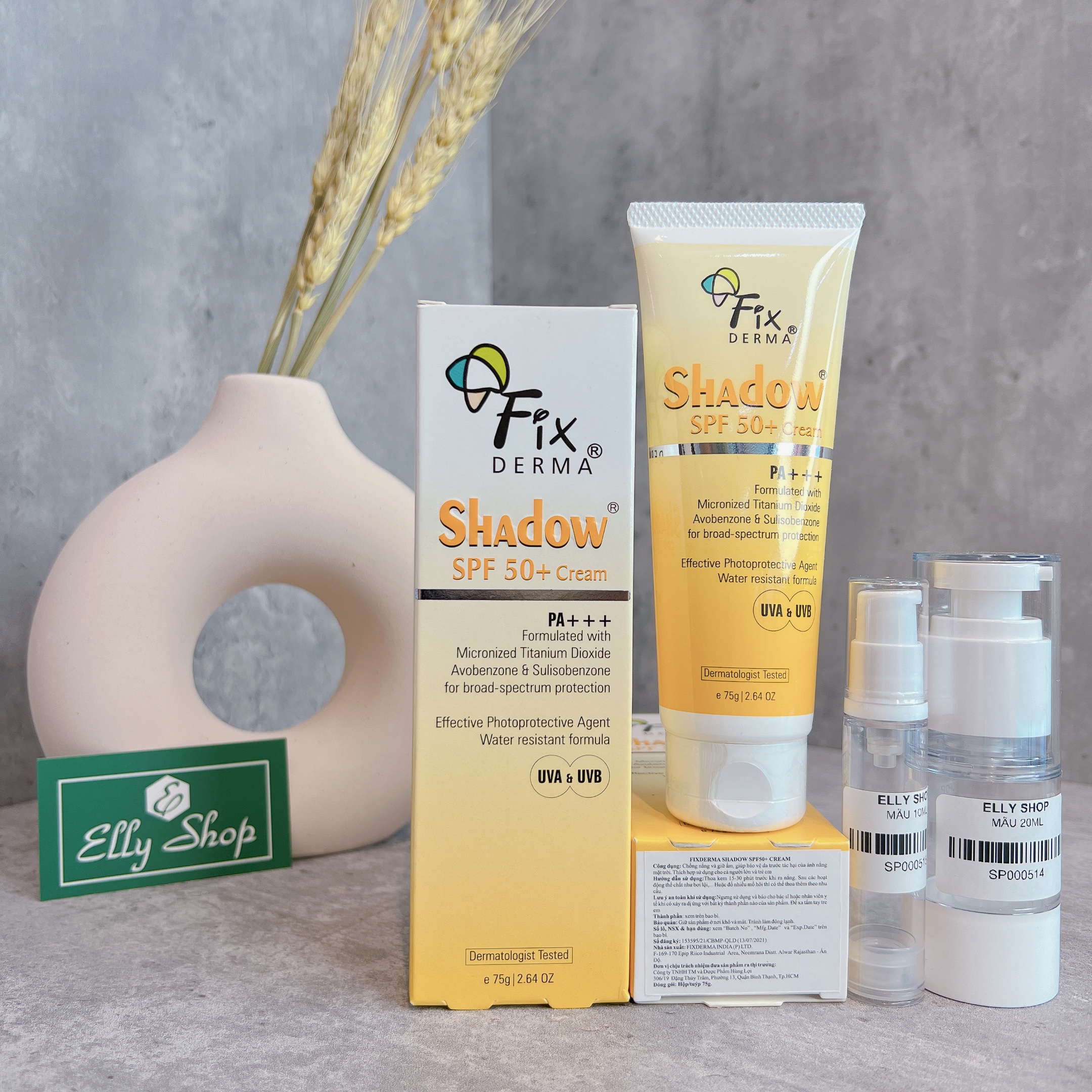 Kem Chống Nắng Fixderma Shadow Cream SPF 50+ (75g)
