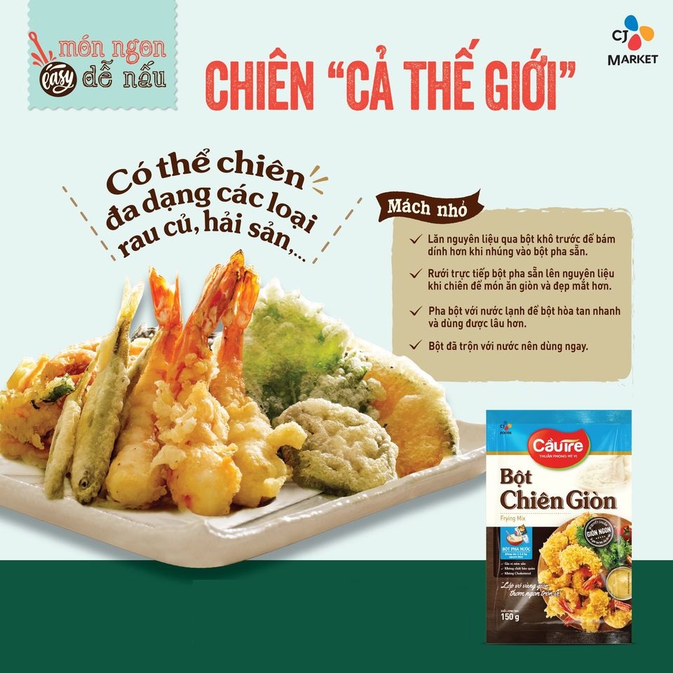 Thương hiệu CJ Hàn Quốc: Bột chiên giòn (150g)