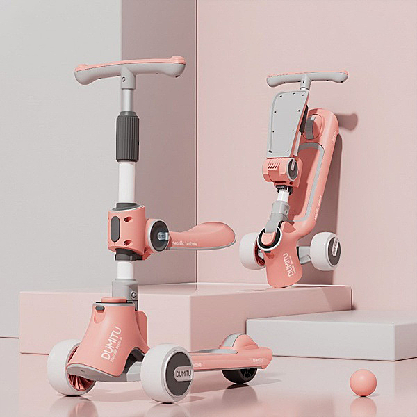 Car scooter multifunction 5 in 1 Kore genuine for baby from 1-14 age is both a bicycle 3 Wheel hut leg balance