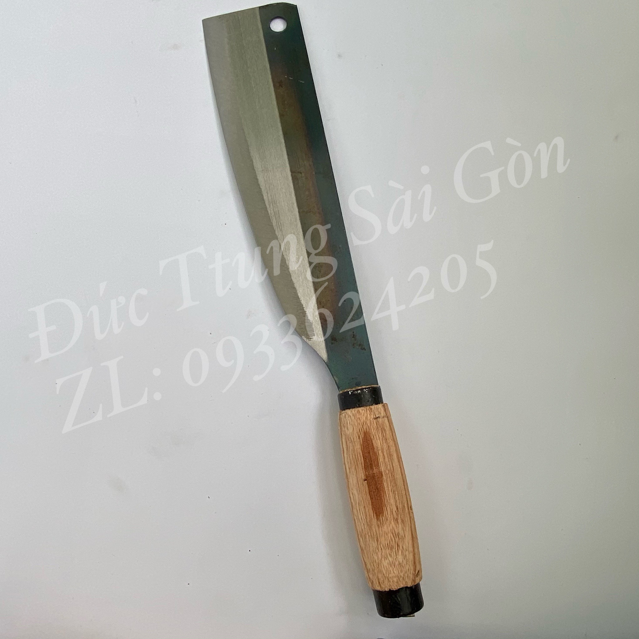 Dao thái nhỏ lưỡi thép cán gỗ