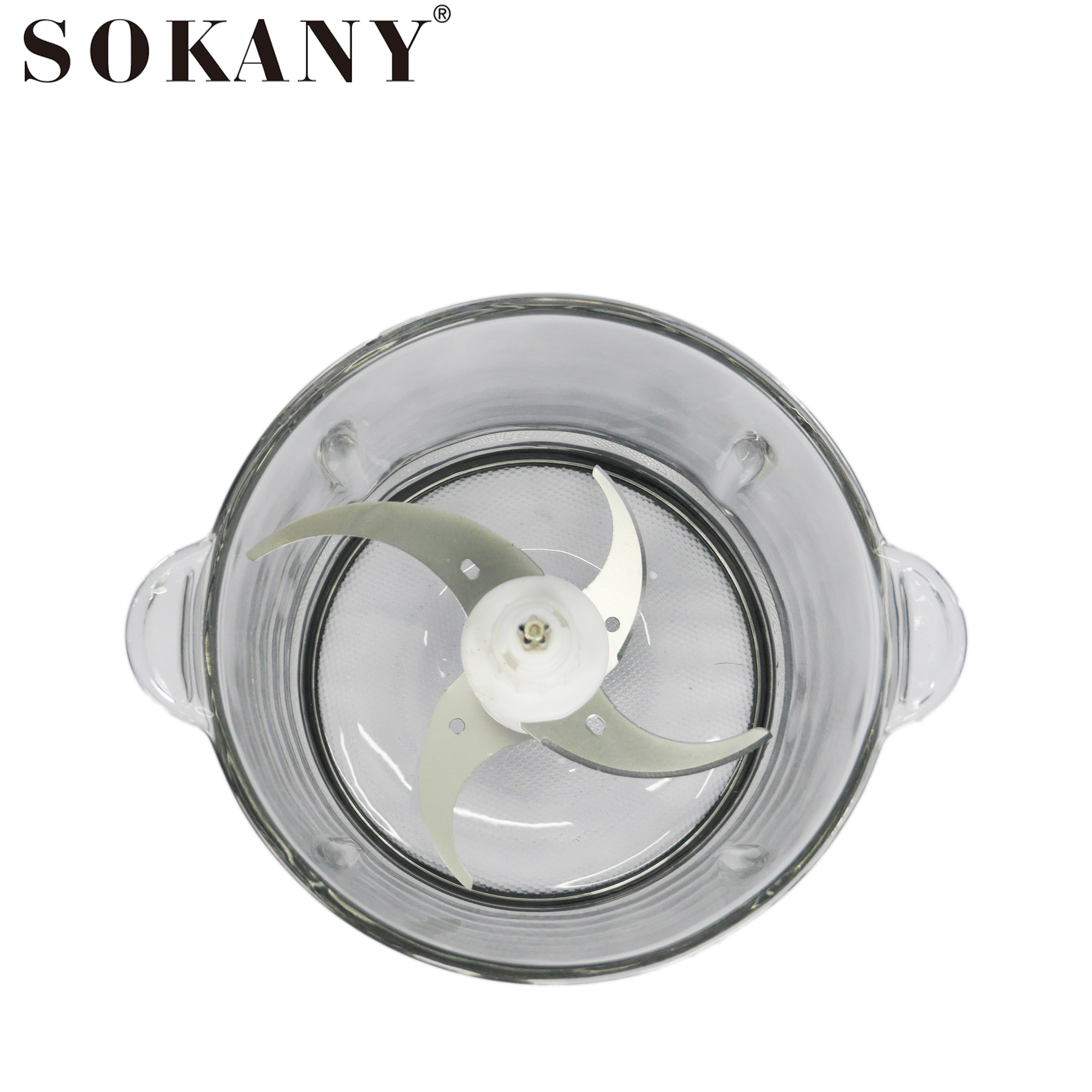 Sokany 7004A multifunction food blender with capacity of 800W has 2 layers of knives and 2 powerful grinding speed