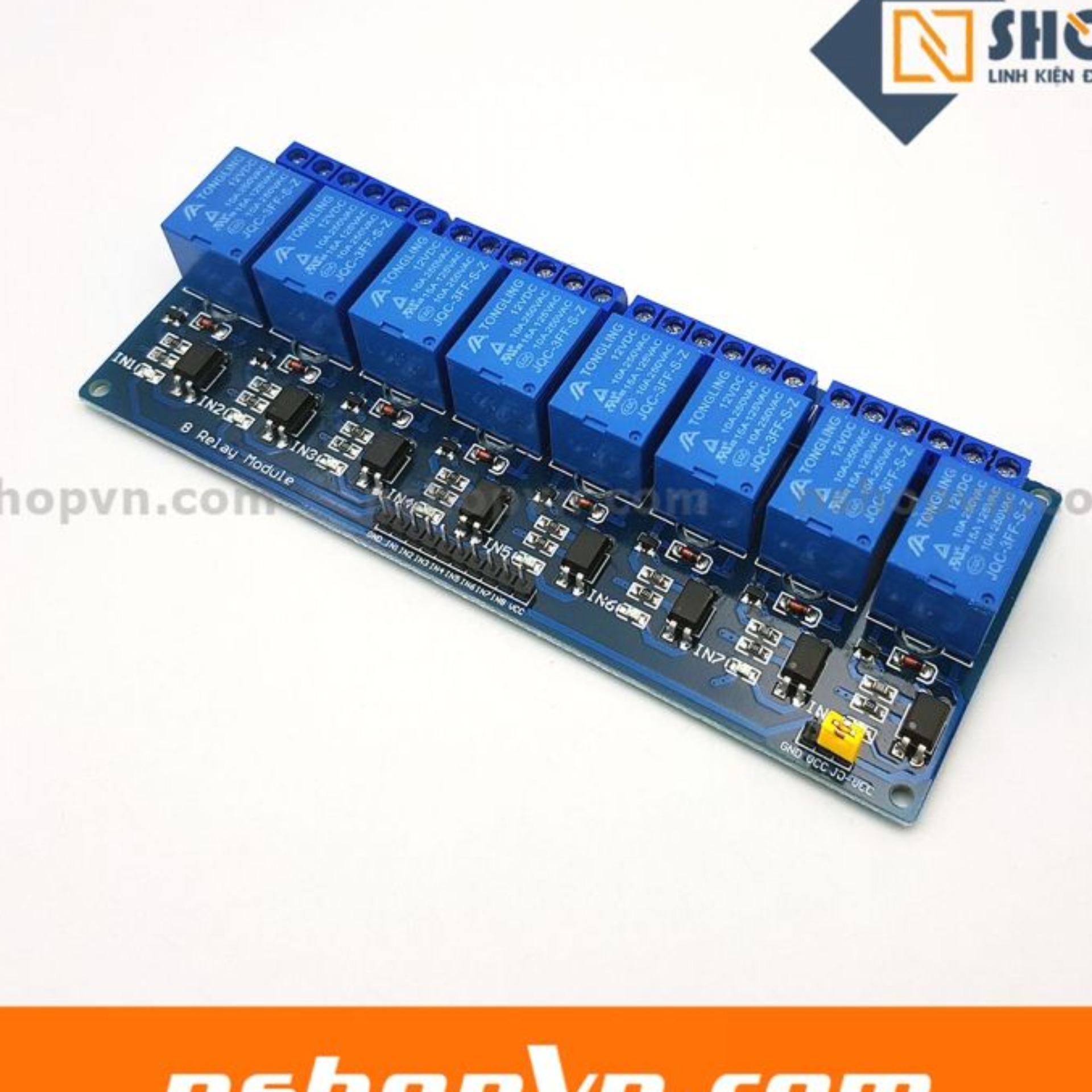 Module 8 Relay Với Opto Cách Ly 12VDC