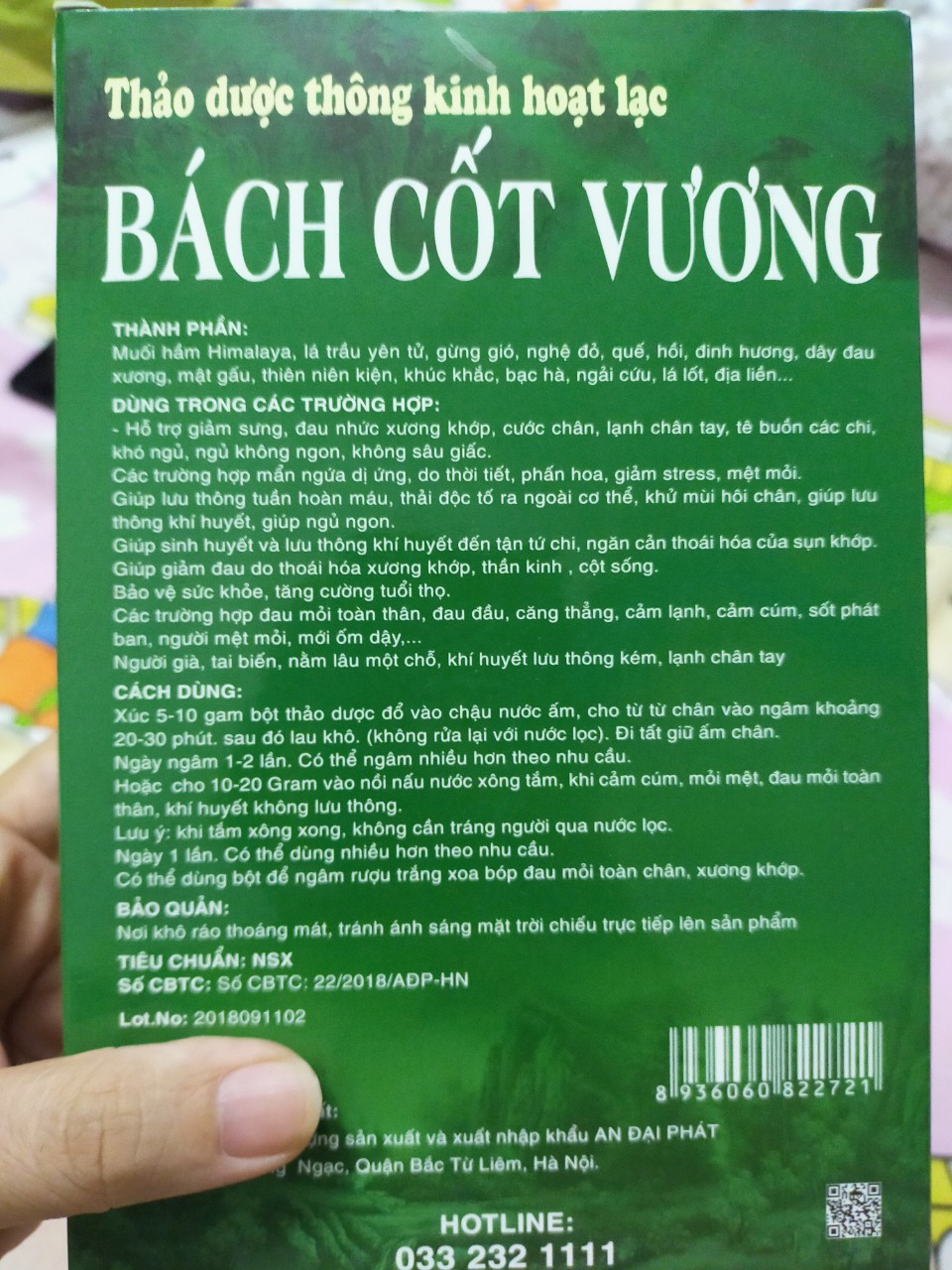 Gói thảo dược ngâm chân người dao