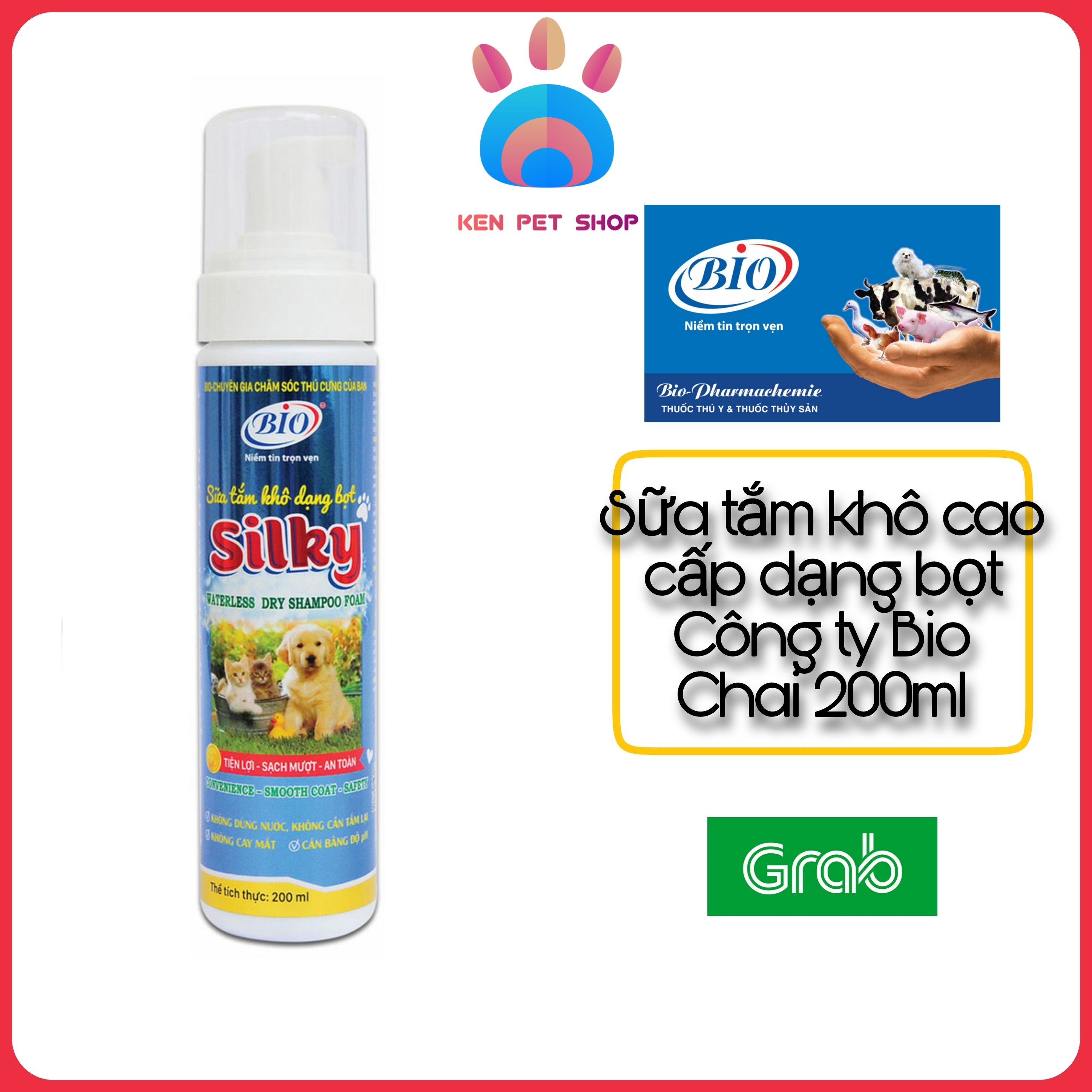 [BIO-SILKY] [200ML] Sữa tắm khô cao cấp dạng bọt