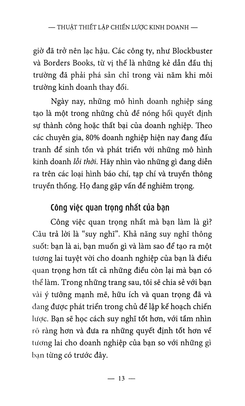 Fahasa - Thuật Thiết Lập Chiến Lược Kinh Doanh (Tái Bản 2018)