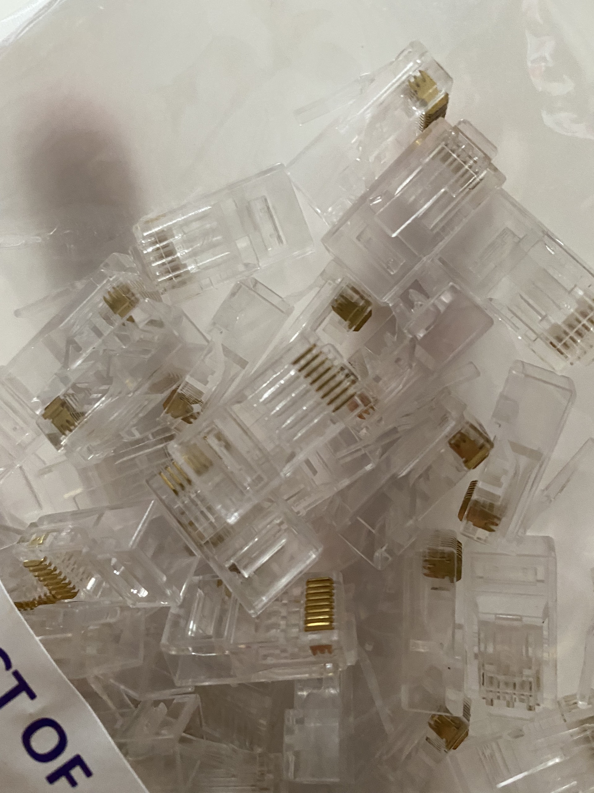 100 hạt mạng RJ45 cat5/cat6 Golden