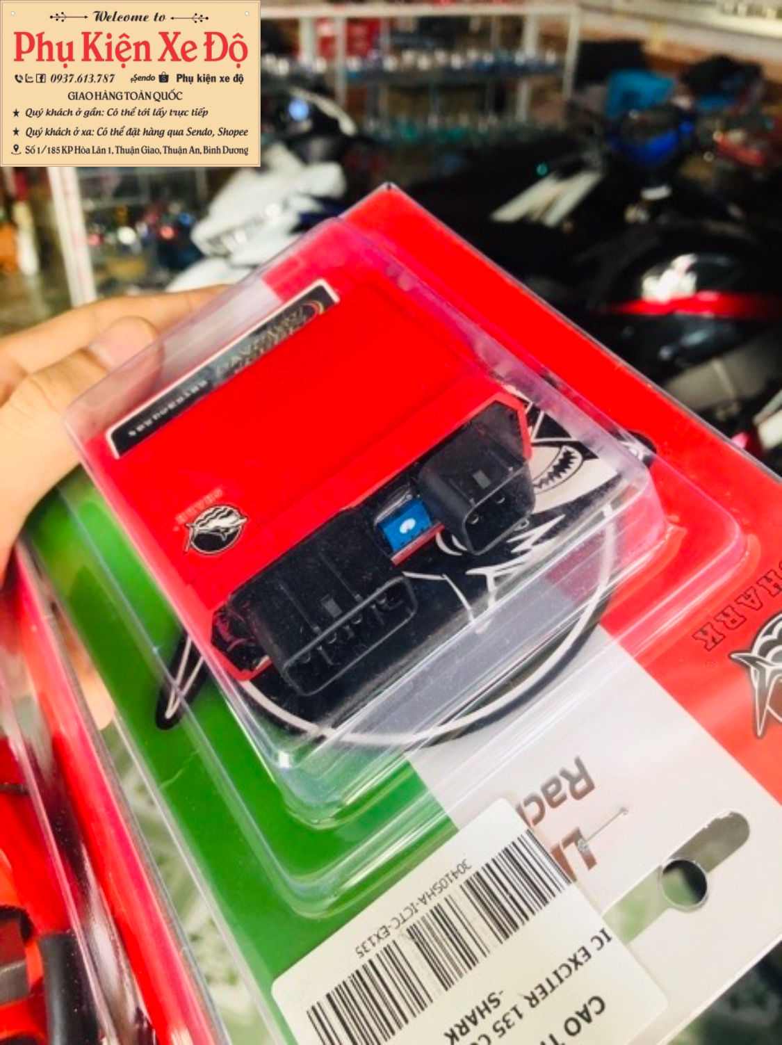 IC Shark Ex135 với mobin sườn độ mở tua