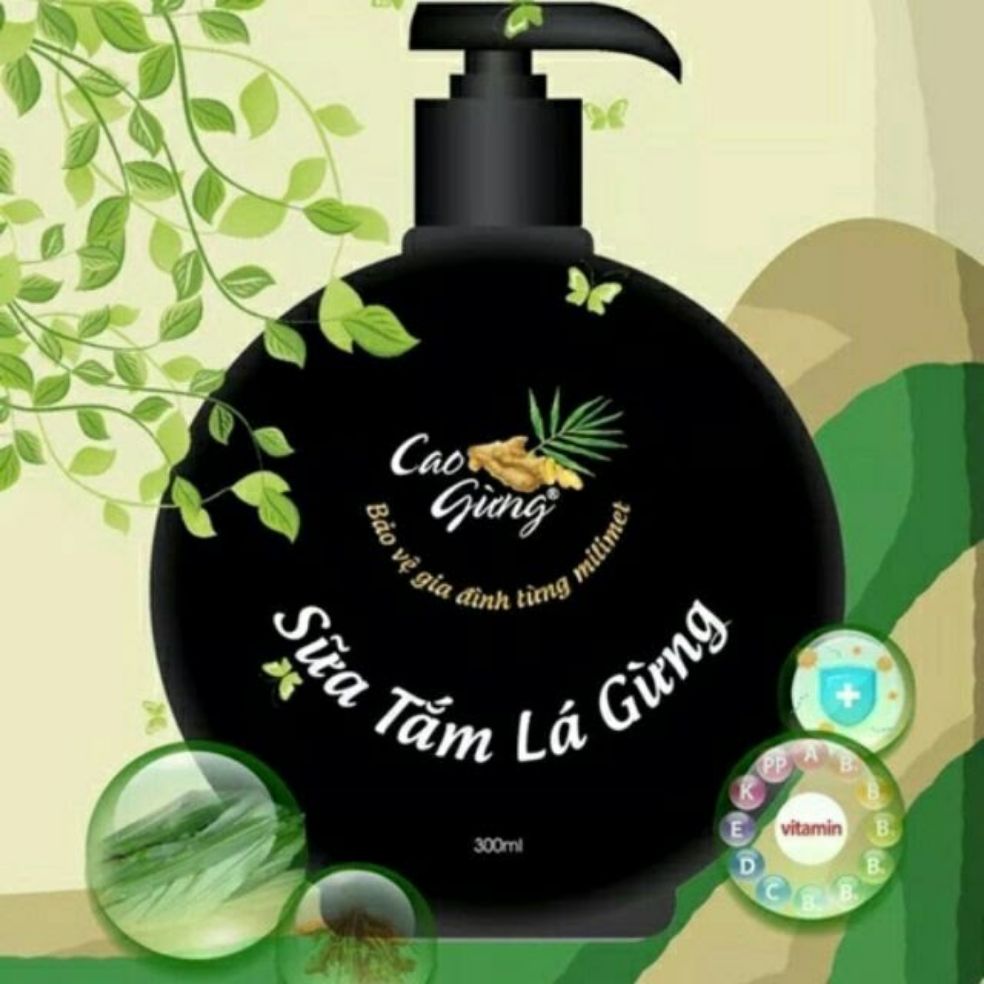 [HCM]sữa tắm lá gừng 300 ml