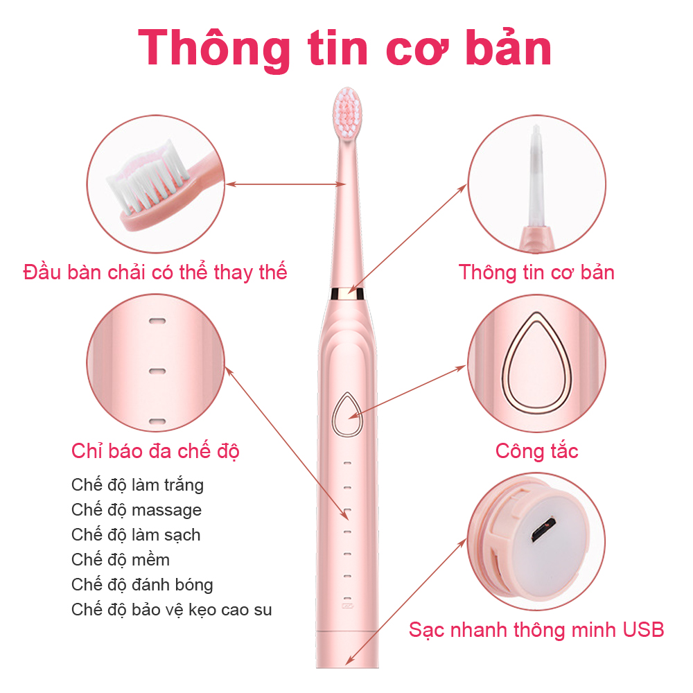 Bàn chải đánh răng điện Sonic