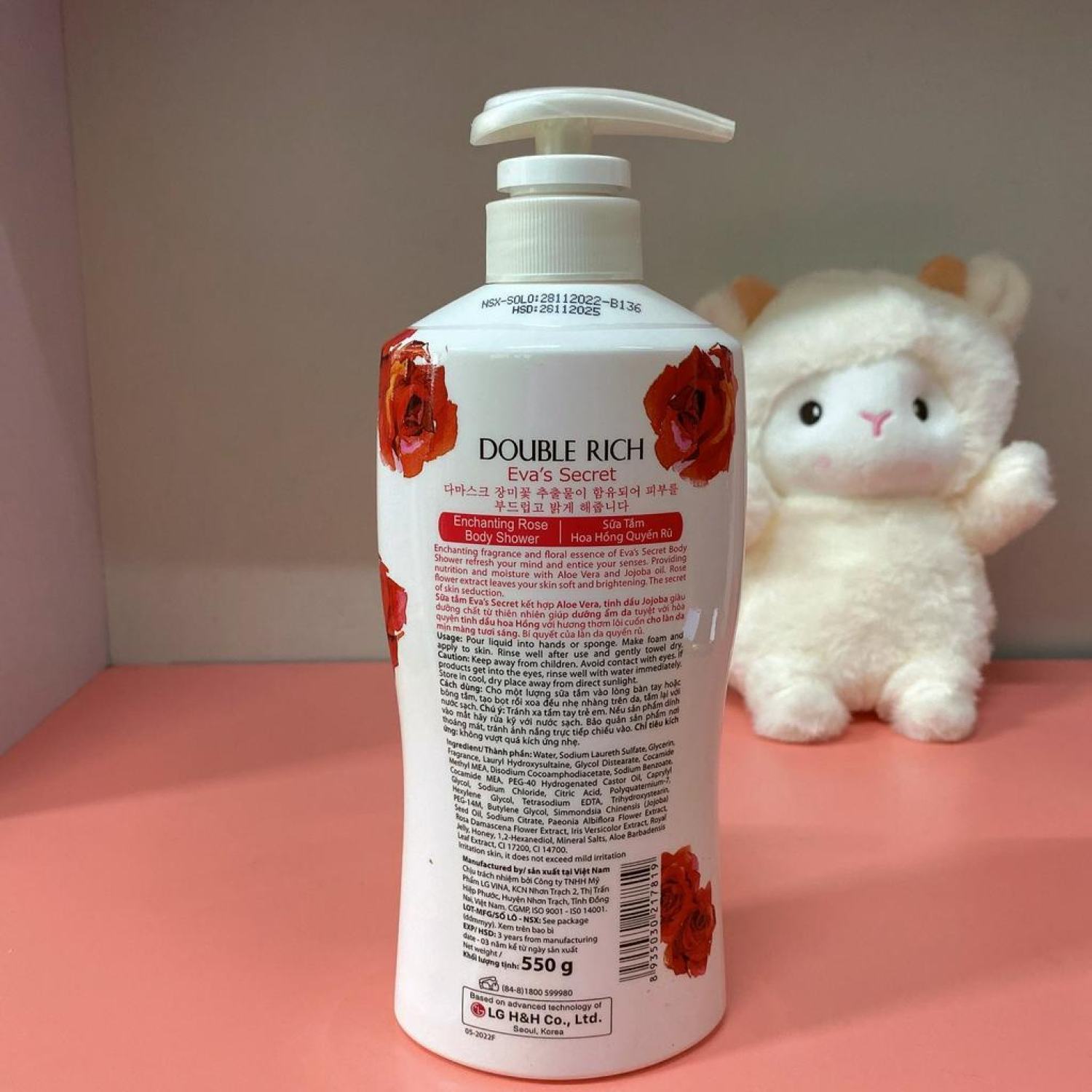 Sữa tắm Double Rich hương hoa 550g