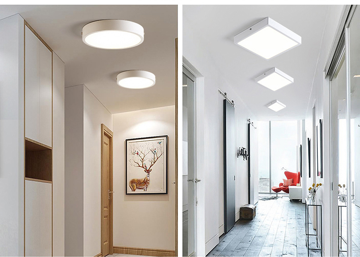 Đèn LED ốp trần vuông 18W