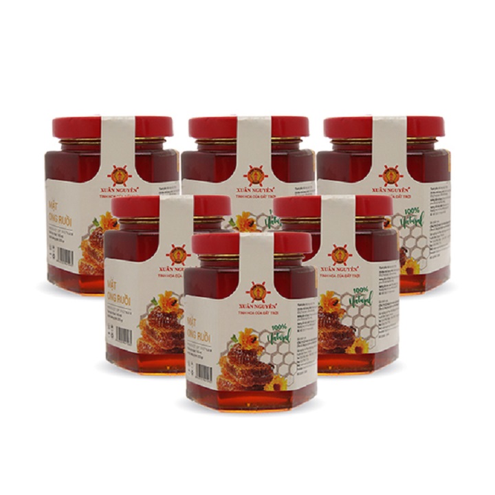 [HCM]Combo 6 lọ Mật ong Ruồi nguyên chất (225gr/chai) (hàng cao cấp)