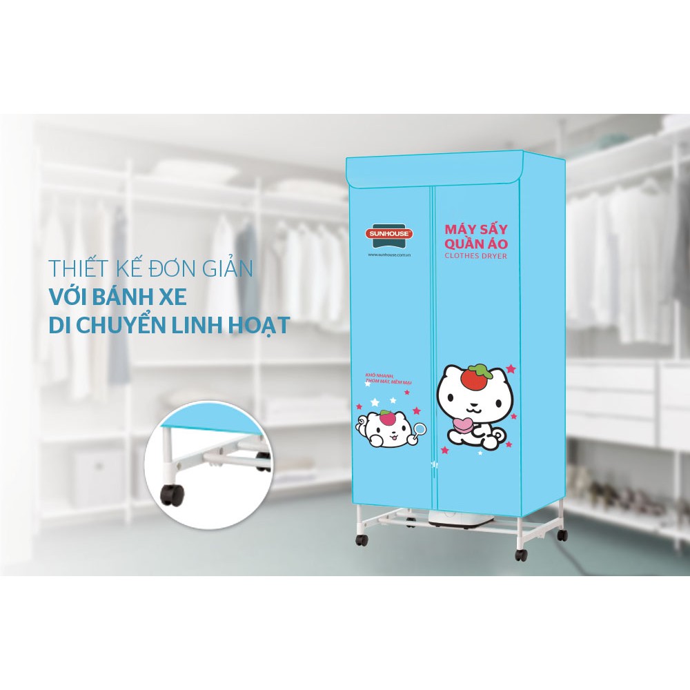 MÁY SẤY QUẦN ÁO SUNHOUSE SHD2702
