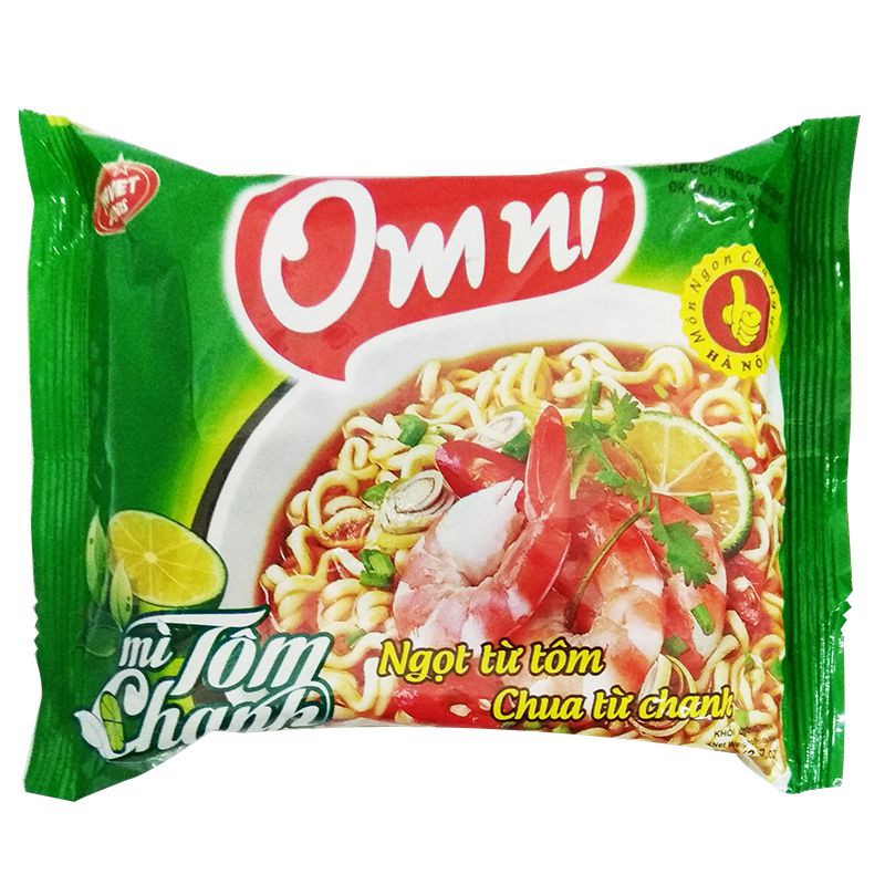 Mì tôm chanh omi gói 65g (30goi/thùng)