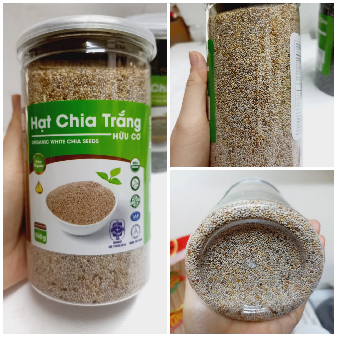 Hạt chia trắng/đen nhập khẩu hữu cơ chia seeds Wellbeing