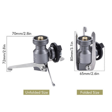 Chuyển đổi bình gas có chân đế Campingmoon Z23-CB