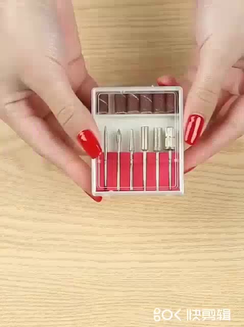 Máy mài móng nail phá gel phá móng mini tặng kèm 6 đầu mài