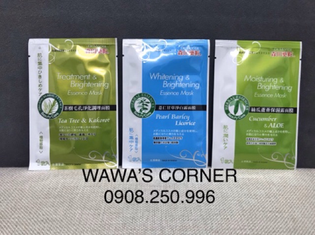 MIẾNG LẺ MẶT NẠ DR MORITA CÁC LOẠI