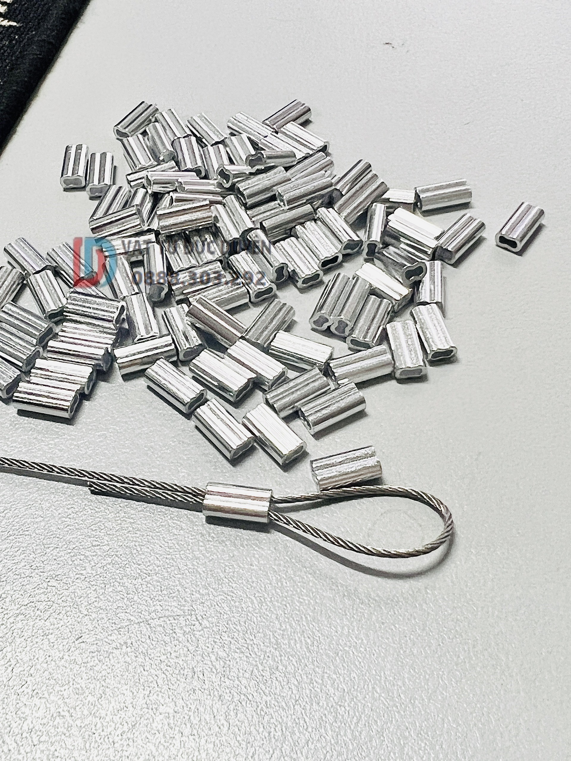 Cốt đầu nhôm khóa cáp Ø [ 1mm ]