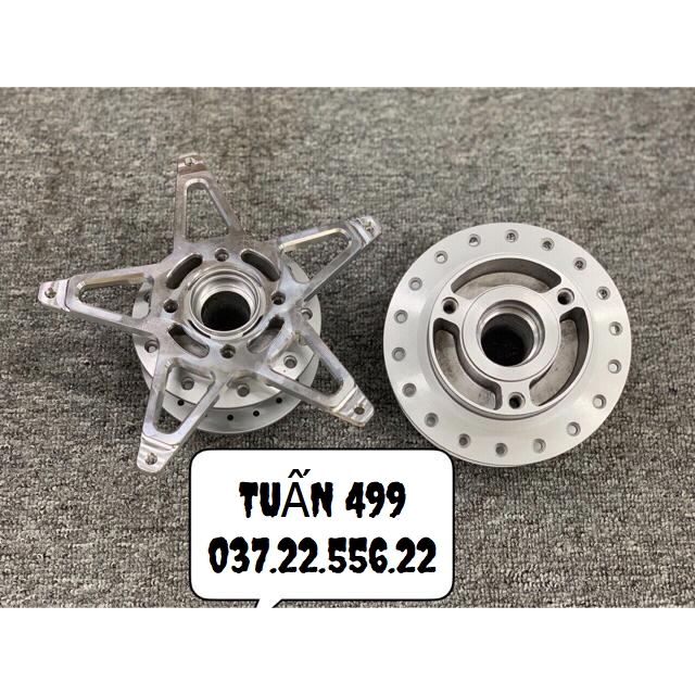 Combo đùm trước sau + lòng cnc + căm osaki gắn cho xe raider/ satria