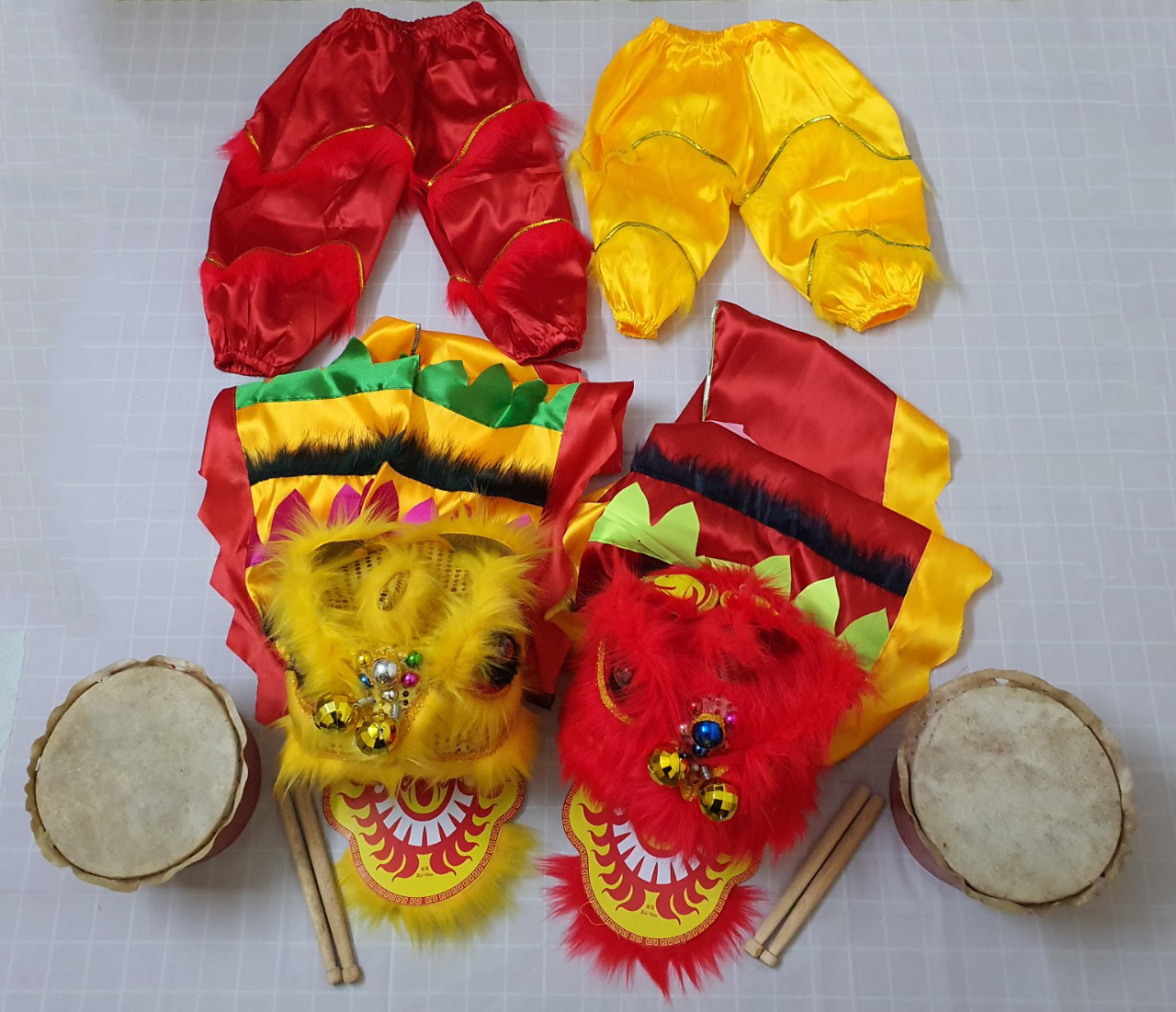 Unicorn Head Combo for Children 3-9 Years Old, (Head and Tail + Drumsticks + Unicorn Pants)