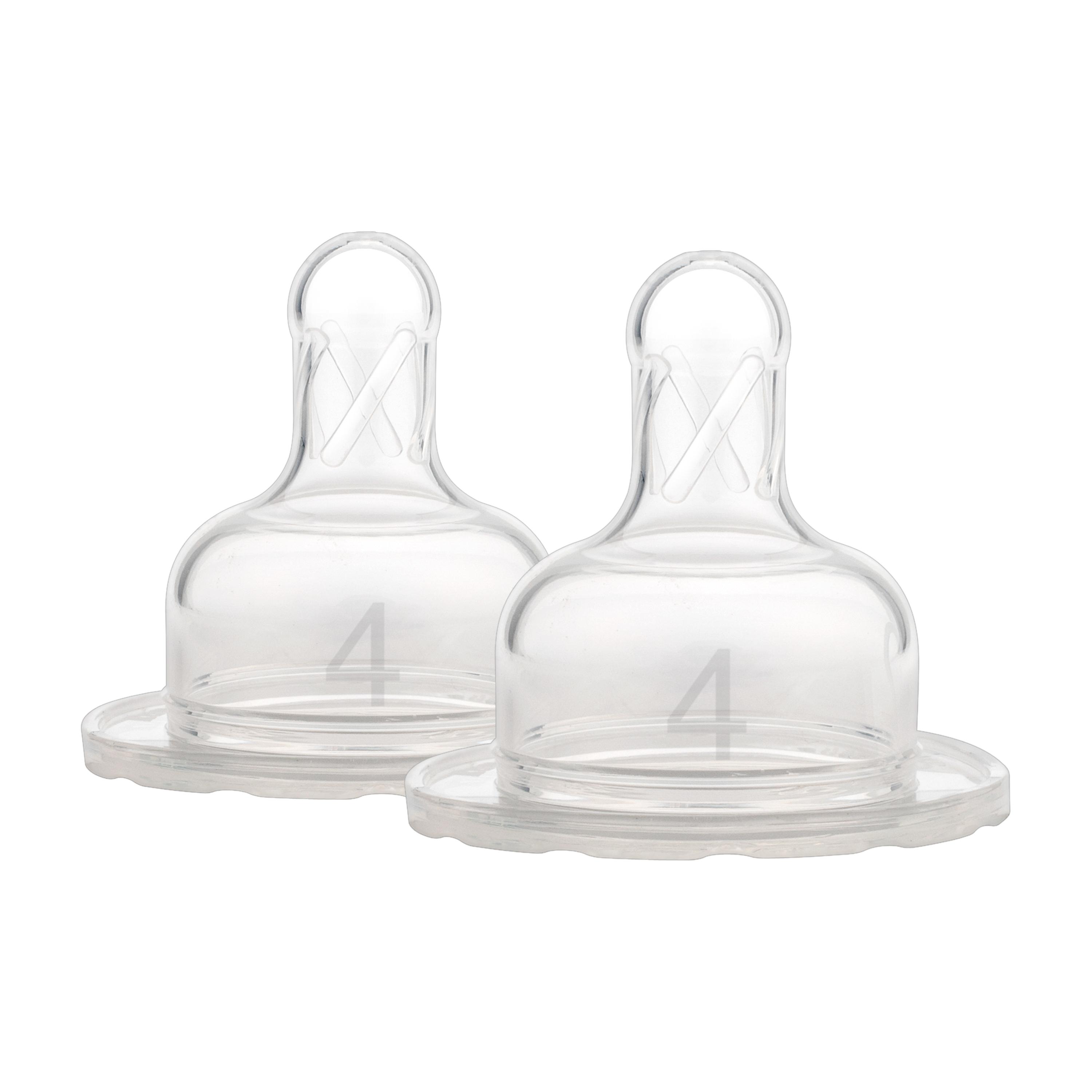 HỘP 2 NÚM TY SILICONE DR.BROWN'S CỔ RỘNG LEVEL4