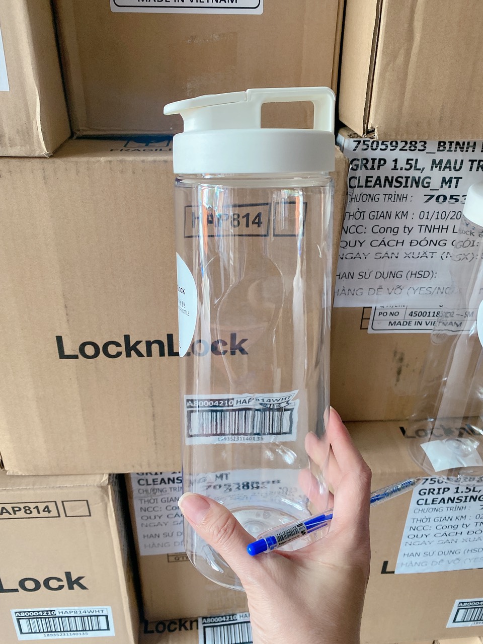 Bình Đựng Nước Tròn Lock&Lock [1.5L]