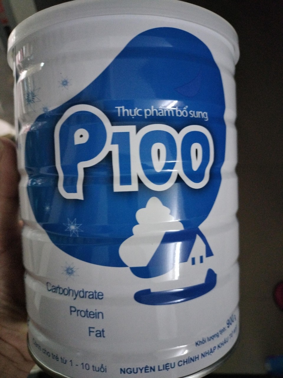Sữa bột P100 900g(1-10 tuổi)