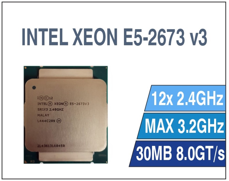 Bảng giá CPU INTEL XEON E5-2673 V3 (12C/24T 30M CACHE 2.4GHZ TURBO 3.2GHZ) SOCKET 2011. Cam kết sản phẩm đúng mô tả, đúng chất lượng. Bảo hành 12T Phong Vũ