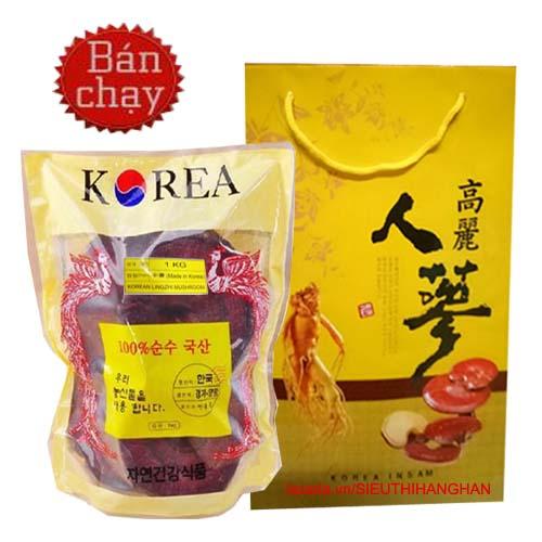 Nấm linh chi Phượng Hoàng Đỏ Hàn Quốc 1kg