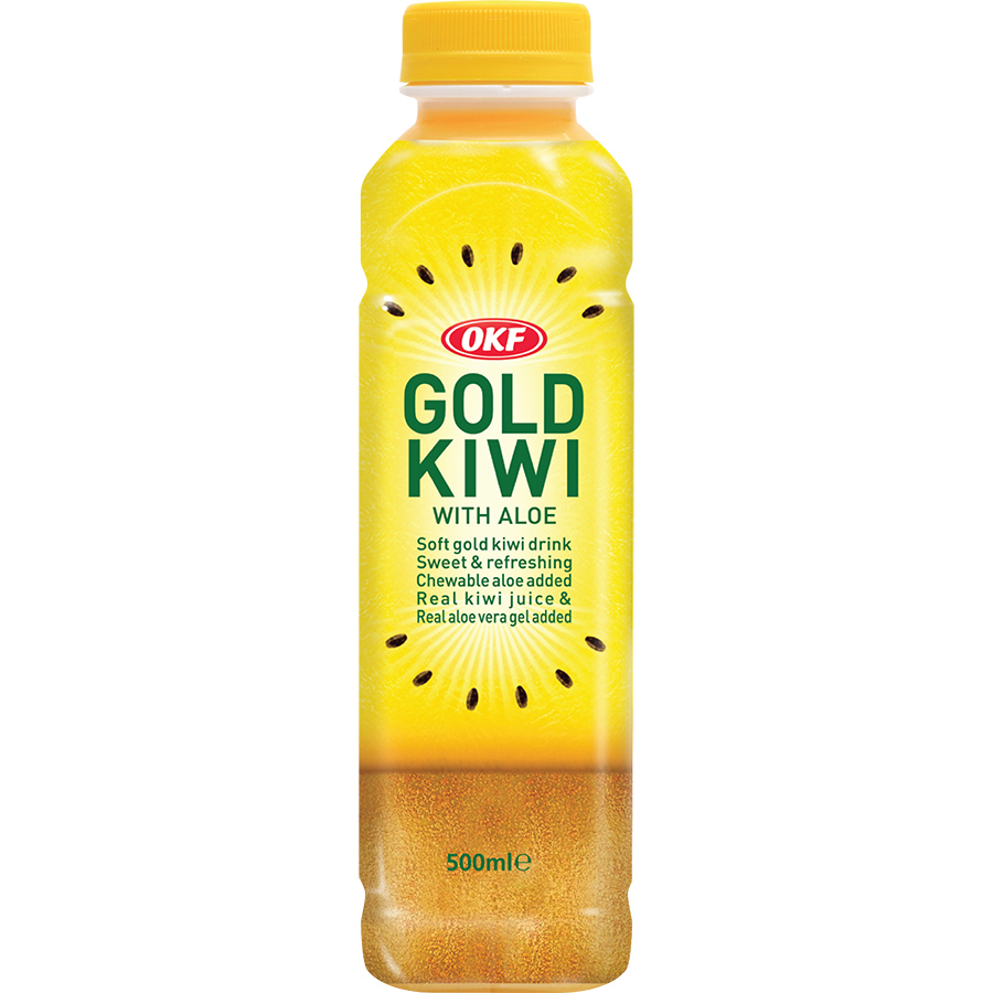 Nước Ép Kiwi thạch nha đam Hàn Quốc OKF 500ml