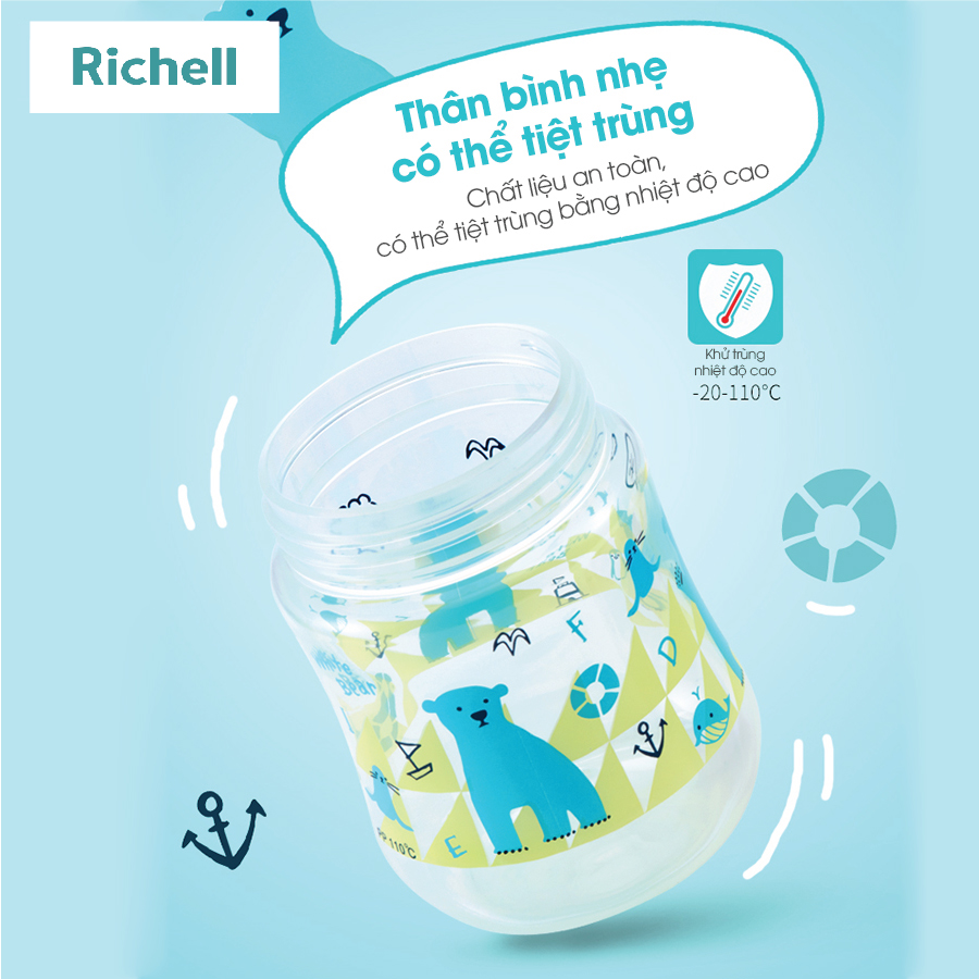 CỐC TẬP UỐNG 2IN1 T.L.I RICHELL (VÀNG)