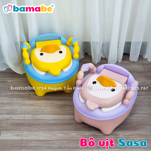 Bô vệ sinh hình vịt cho bé Sasa