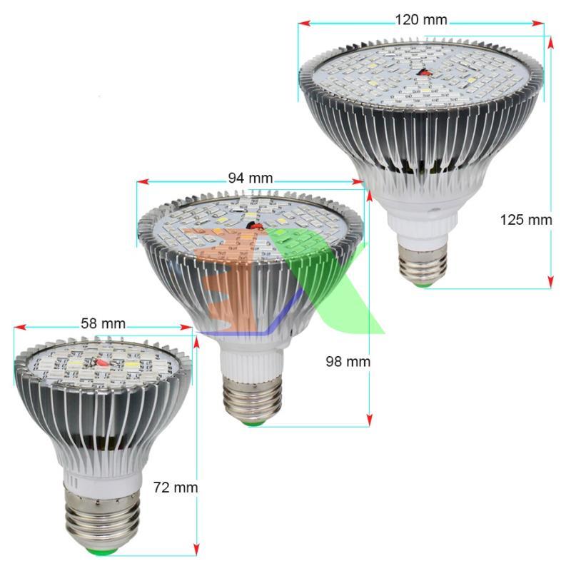 Led grow lights (30W, E27)