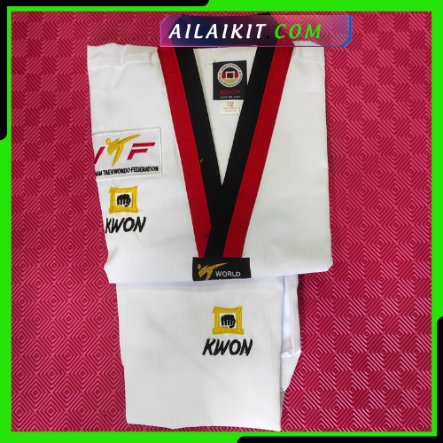 VÕ PHỤC TAEKOWONDO QUYỀN | Đồ quyền Taekwondo Kwon Vải Sọc ailaikit, Võ phục taekwondo cao cấp chuyên dùng cho thi đấu