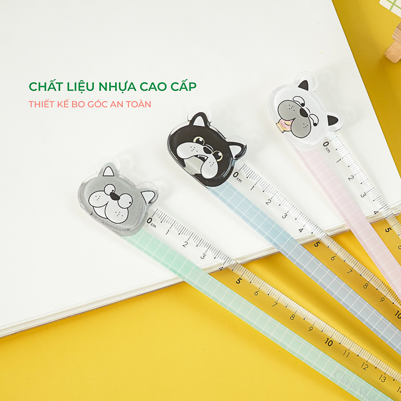 Thước Kẻ Nhựa CLASSMATE Cho Học Sinh 15cm RL04-PE