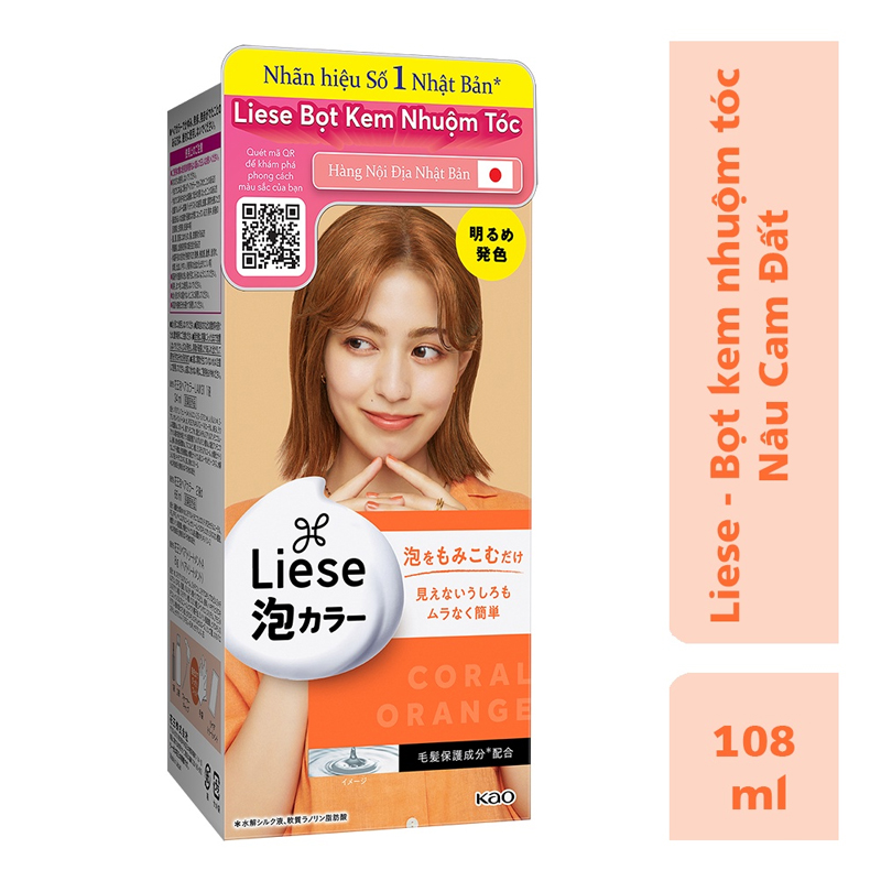 Bọt kem nhuộm tóc lên màu chuẩn liese