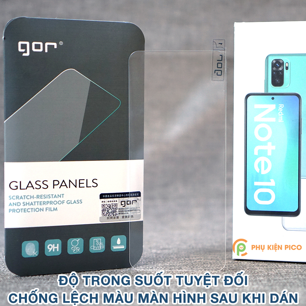 Kính cường lực Xiaomi Redmi Note 9 Pro / Redmi Note 10 Pro / Redmi Note 11 Pro Plus / Note 12 Pro / Note 13 Pro full màn hình chính hãng Gor dùng chung với mọi loại ốp lưng - Dán màn hình Xiaomi Redmi Note 11