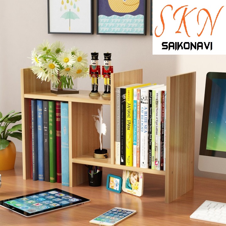 Kệ sách gỗ - kệ sách để bàn- kệ sách, giá sách, kệ sách để bàn, kệ sách mini cao cấp, giá sách để bàn, kệ để bàn mini tiện lợi