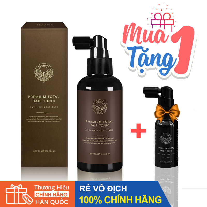 Tinh Dầu Kích Mọc Tóc TERAPIC Premium Total Hair Tonic 150ml - Tặng kèm chai Mini 30ml nhập khẩu