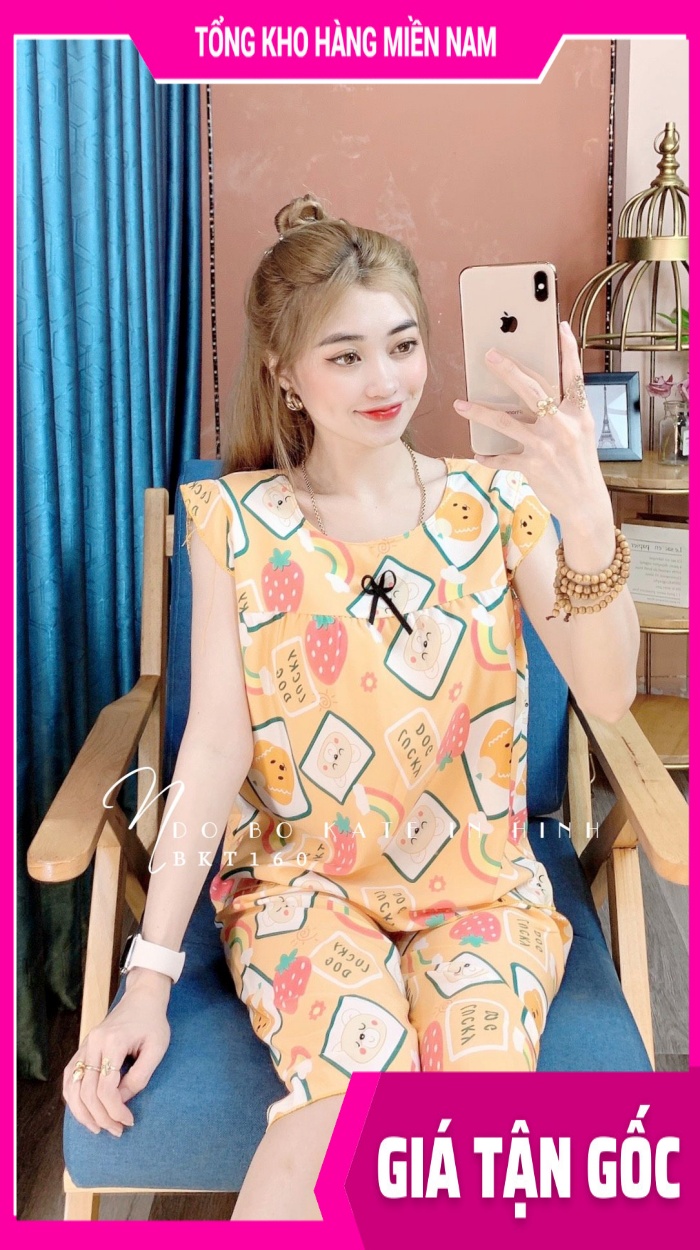 Đồ bộ nữ mặc nhà 🛑 Đồ bộ kate mềm mịn in hình hoạt hình dễ thương BKT160 🛑 Ảnh thật 🛑 Đồ bộ nữ 🛑 Đồ bộ mặc nhà 🛑 Đồ bộ hoạt hình 🛑 Đồ bộ dễ thương 🛑