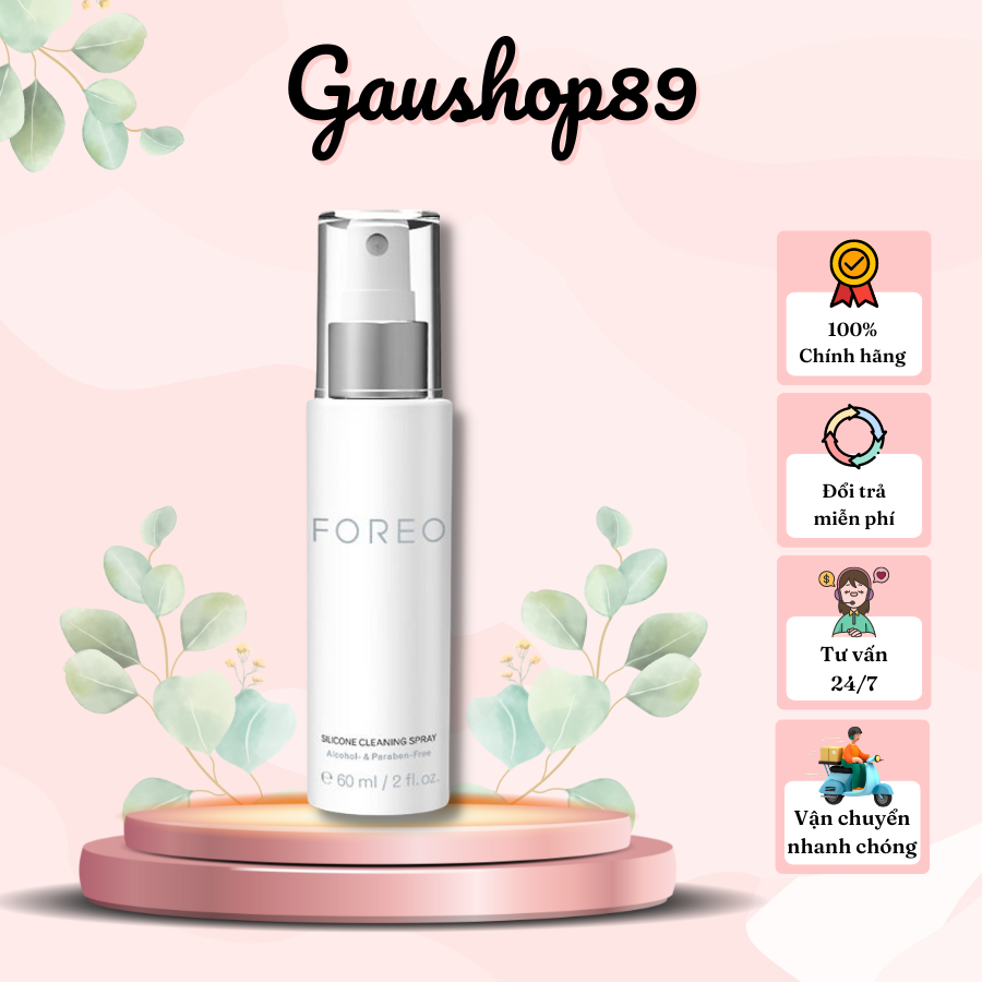 [Có sẵn, date 2023] Xịt vệ sinh kháng khuẩn Foreo Silicone Spray